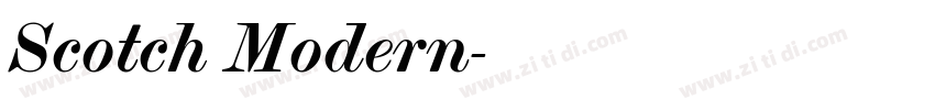 Scotch Modern字体转换